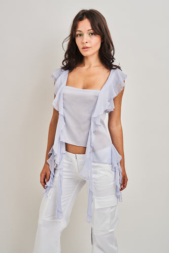 Rosie Ruffle Top - Light Purple