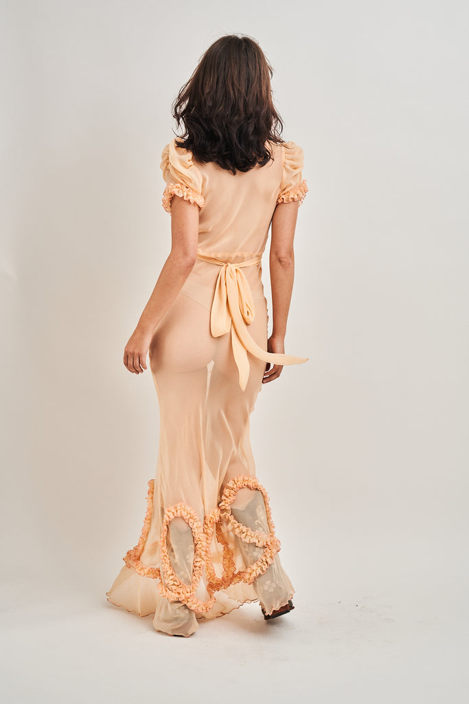 Whirl Dress - Peach