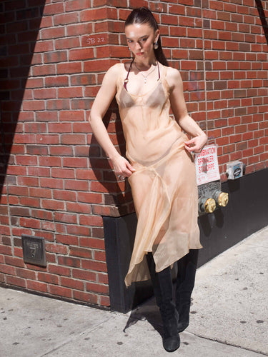 30's Organza Dress - Nude