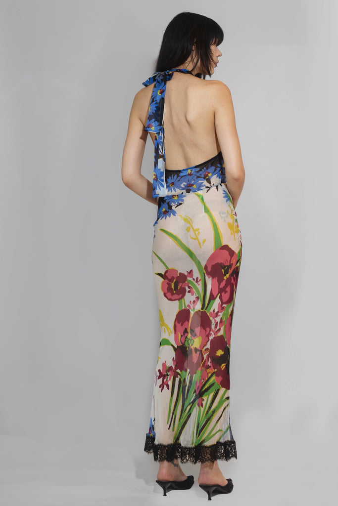 Helly Halter - Blue Floral