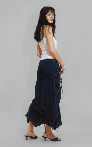 Bubblegum Skirt Dress - Navy