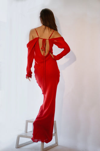 Betsy Dress - Cherry Red