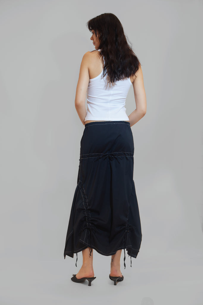 Bubblegum Skirt Dress - Navy