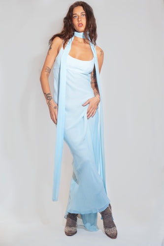 Delilah Scarf Set - Blue