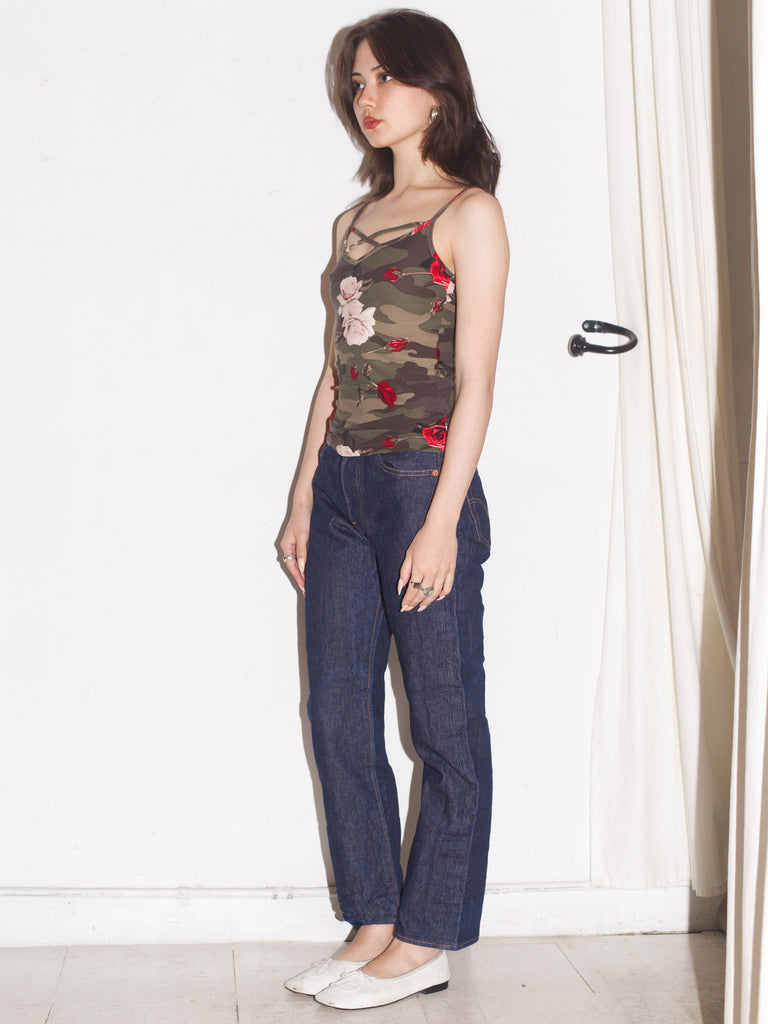 Vintage Camo Rose Tank
