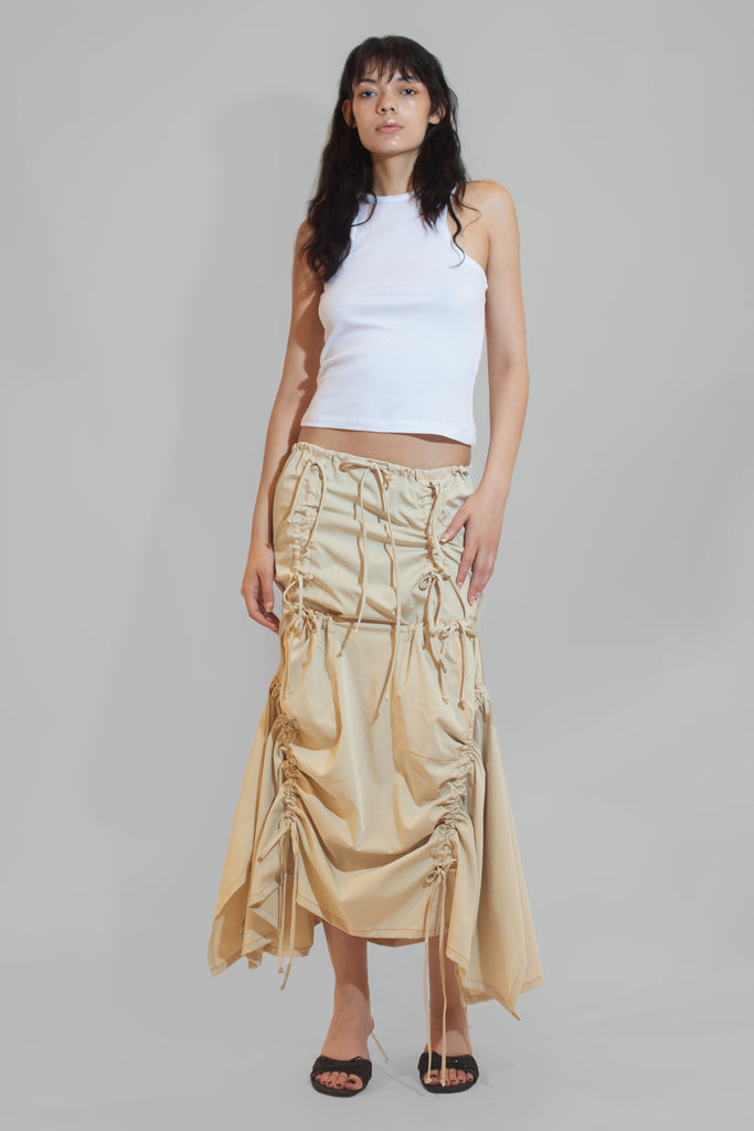 Bubblegum Skirt Dress - Khaki