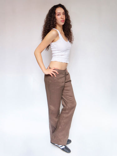 G-Pant - Chocolate Linen