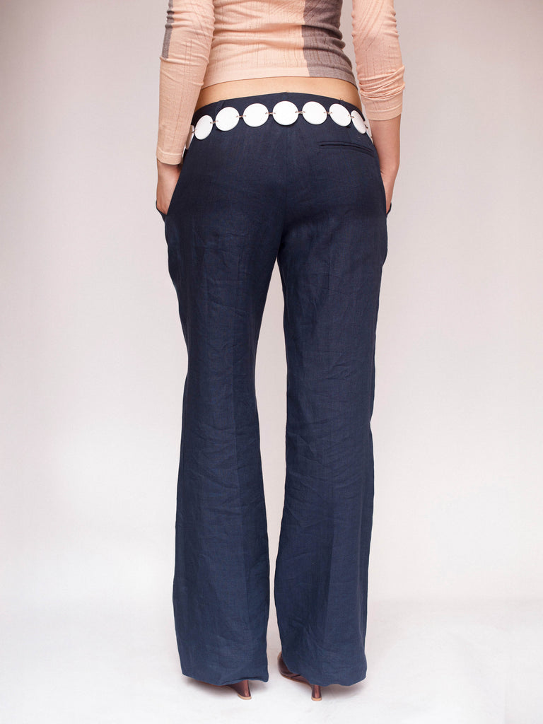 G-Pant - Navy Linen