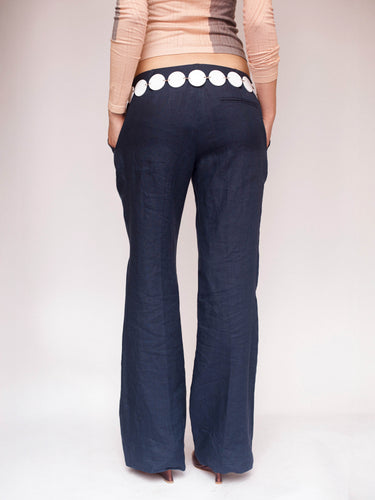 G-Pant - Navy Linen