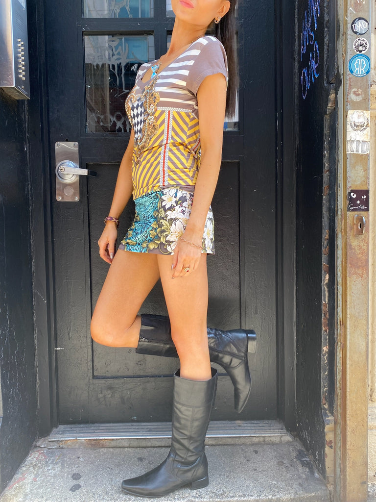 Gaudy Pattern Dress