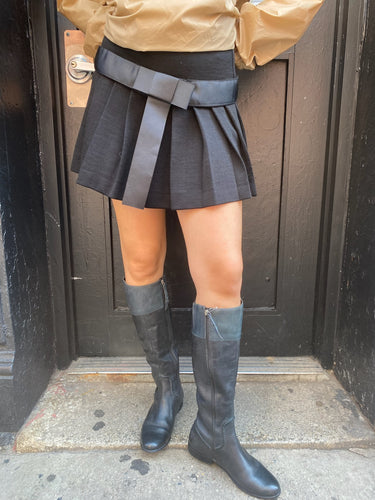 Pleated Bow Skirt
