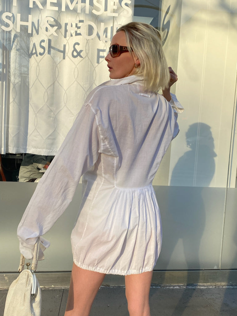 Cinched Gaultier Shirt Dress