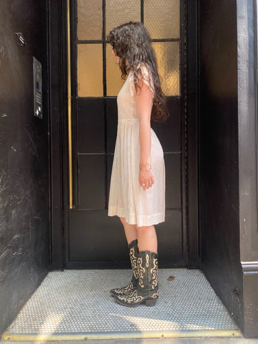 Polka Dot Peasant Dress