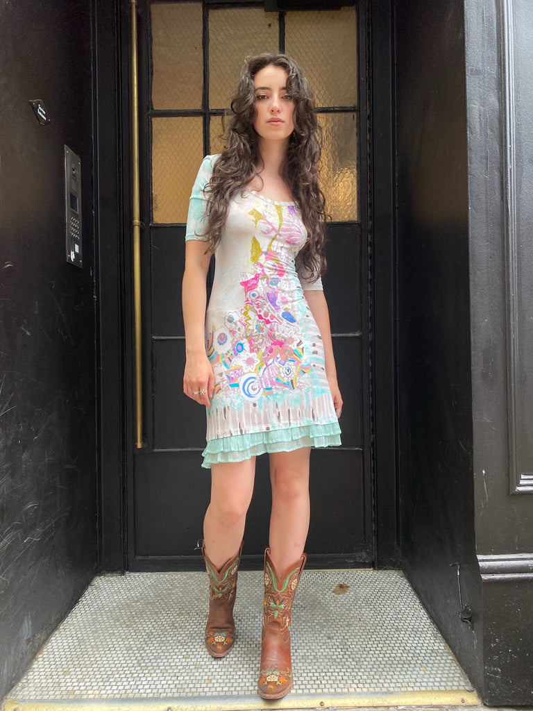 Colorburst Frill Dress