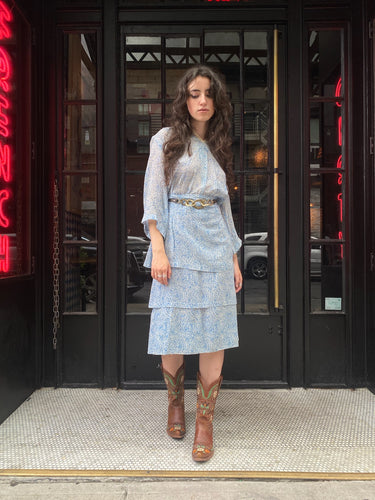 Paisley Tiered Prairie Dress