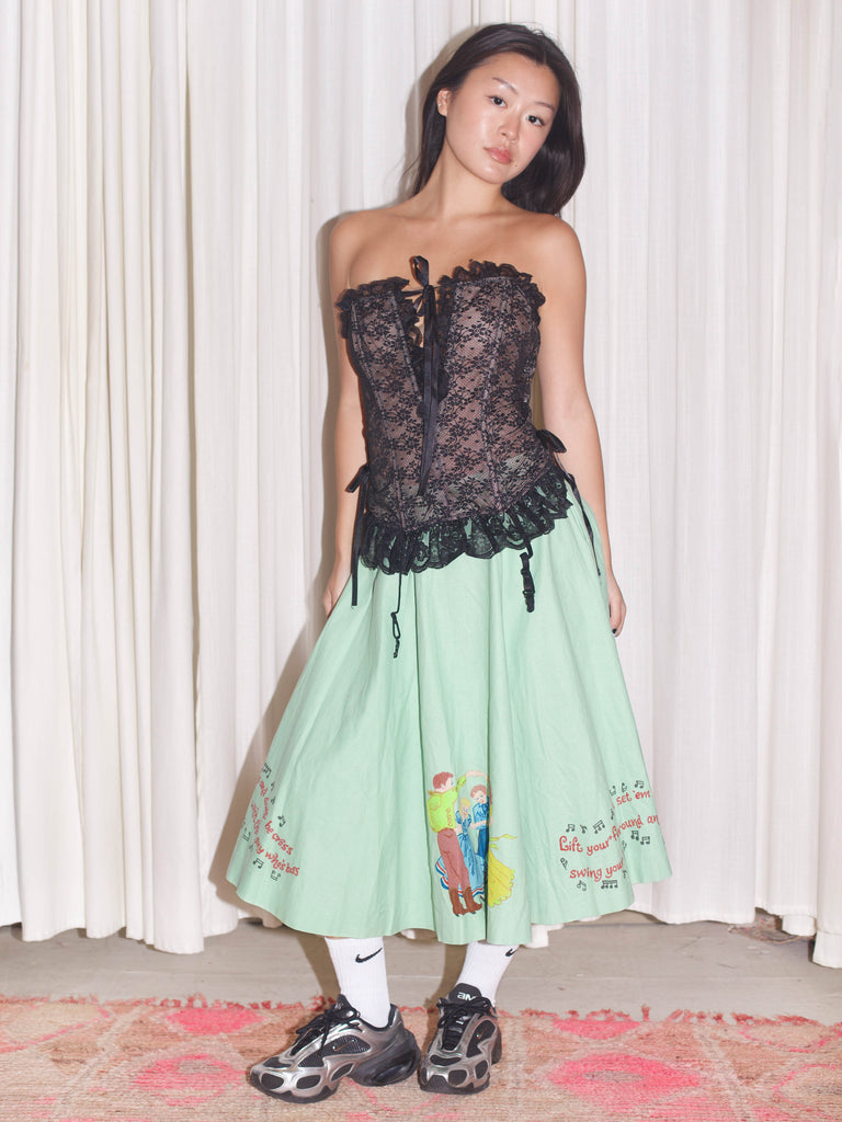 Vintage Lace Longline Bustier