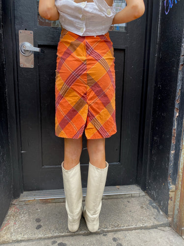 Sunset Plaid Skirt