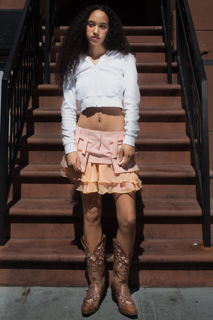 Cargo Fairy Mini Skirt - Peach