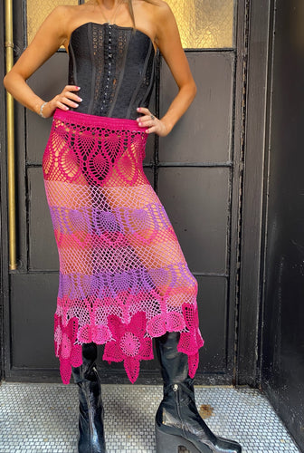 Beach Barbie Crochet Skirt
