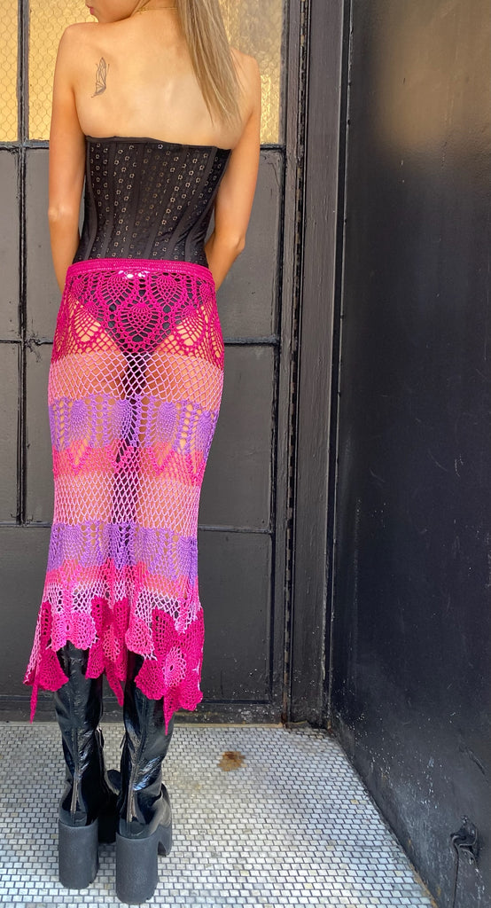 Beach Barbie Crochet Skirt