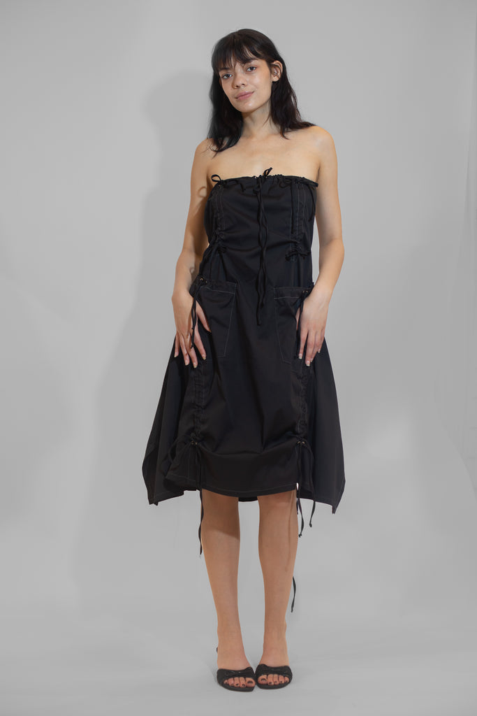 Bubblegum Skirt Dress - Black