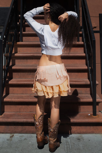 Cargo Fairy Mini Skirt - Peach