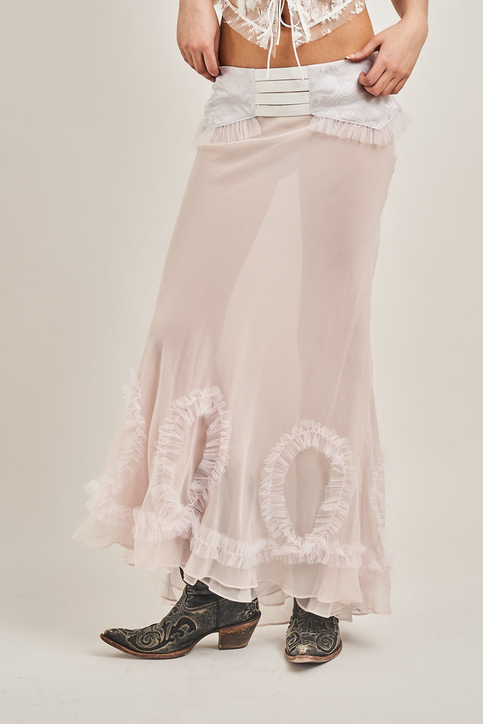 Whirl Skirt - Pastel Pink