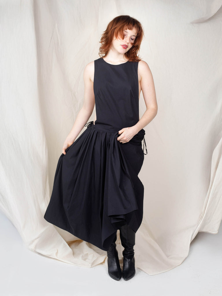 Apron Dress - Black