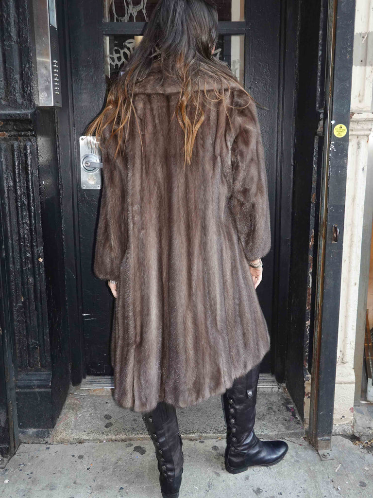 Ashen Mink Fur Coat