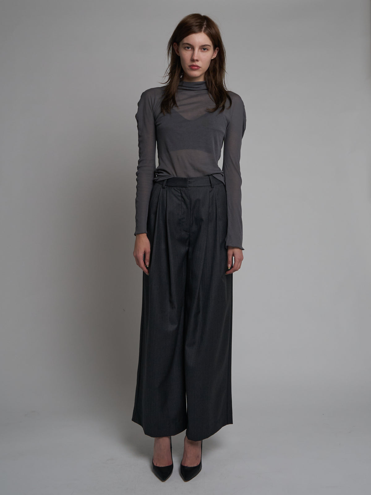 Baggy Baggy Men's Pant - Gray Pinstripe