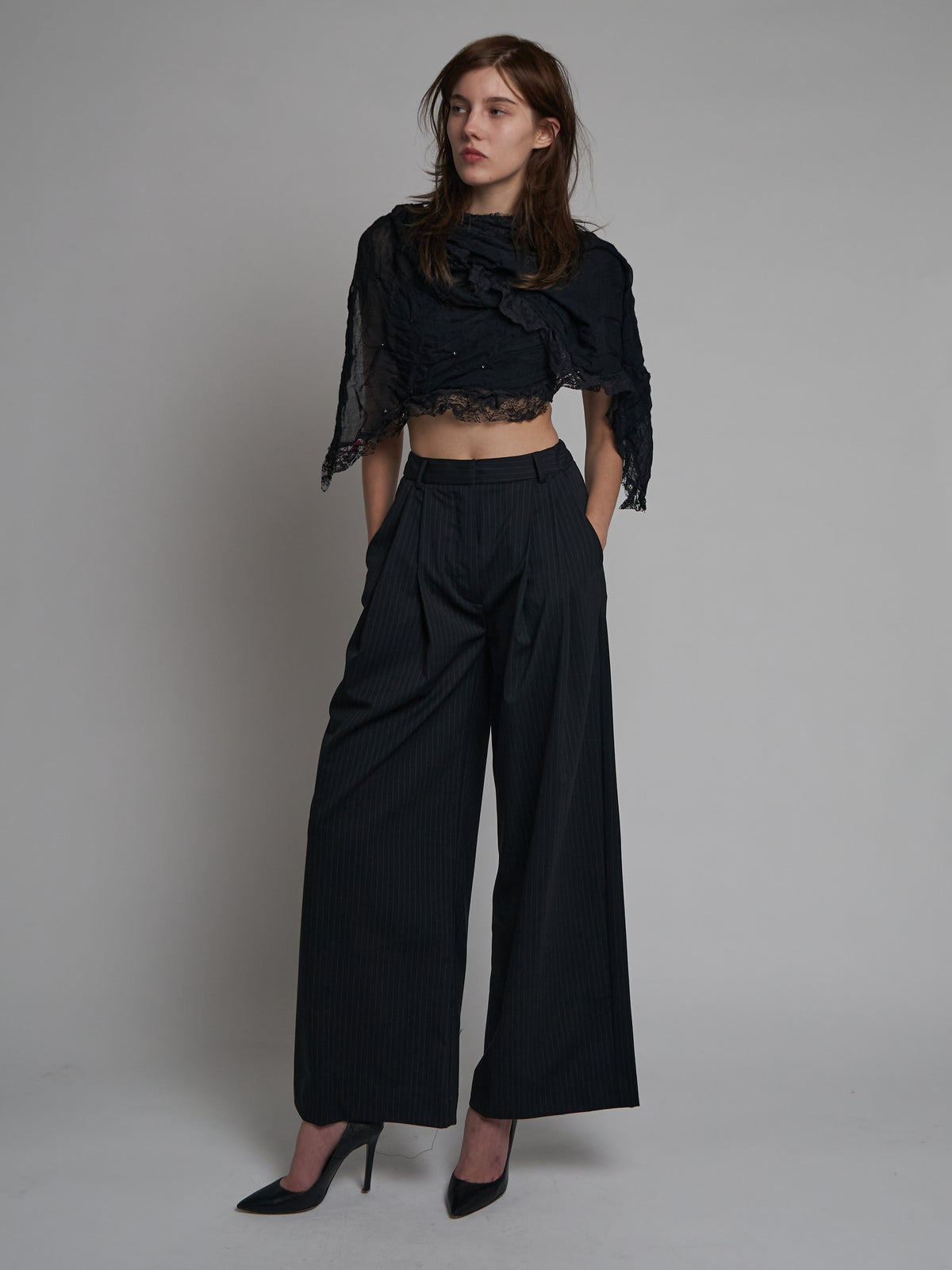 Baggy Baggy Men's Pant - Black Pinstripe