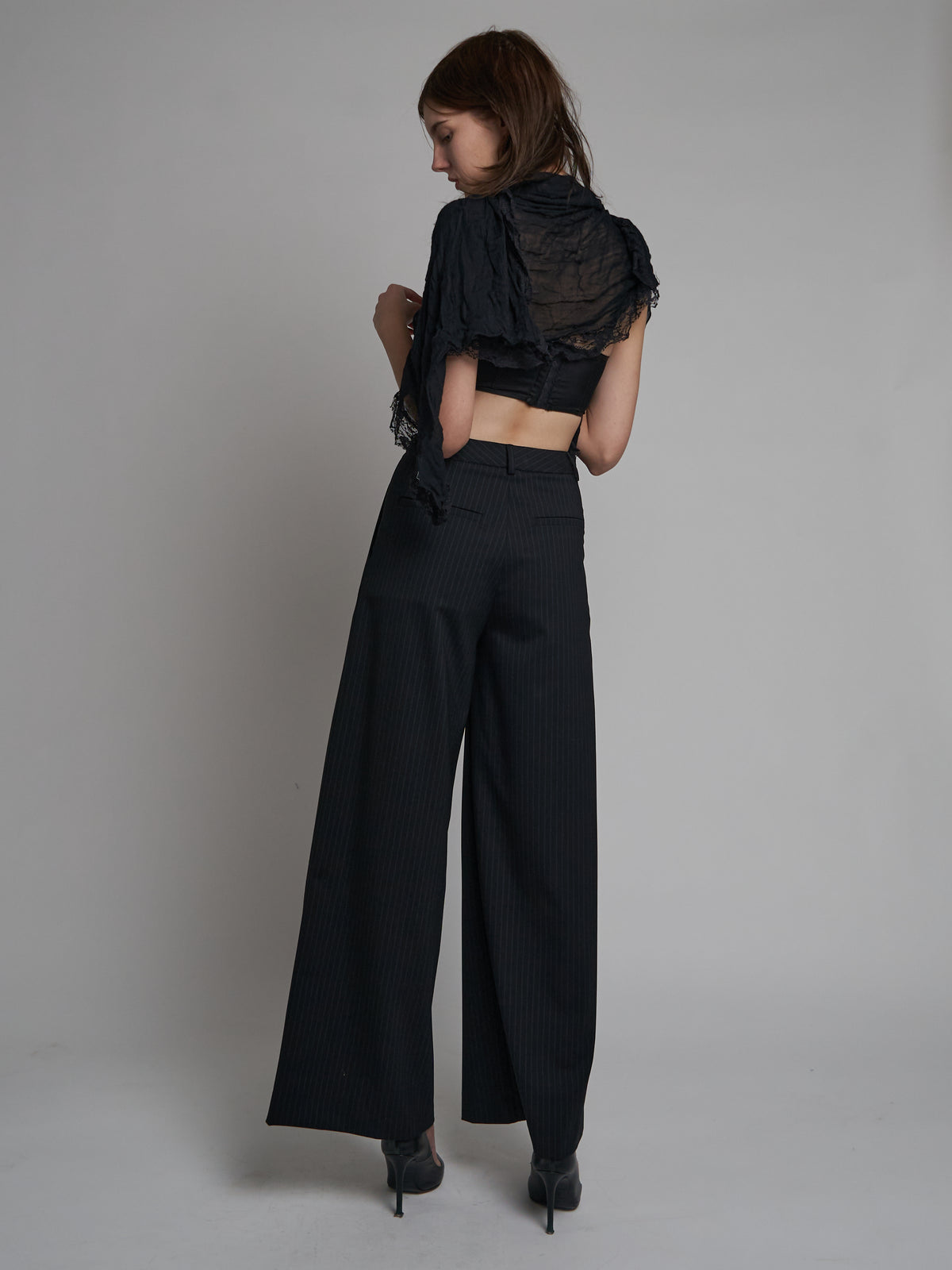 Baggy Baggy Men's Pant - Black Pinstripe