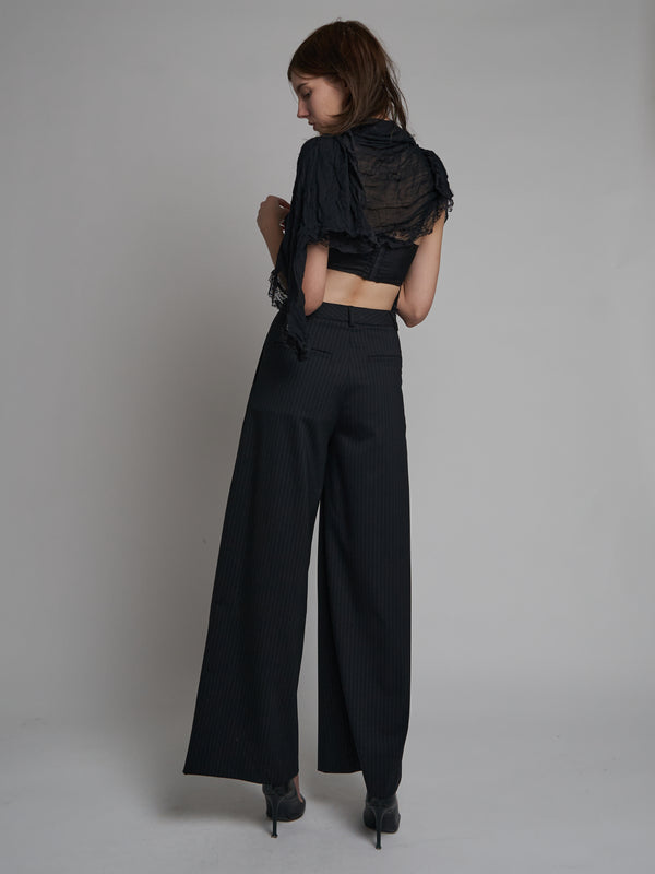 Baggy Baggy Men's Pant - Black Pinstripe