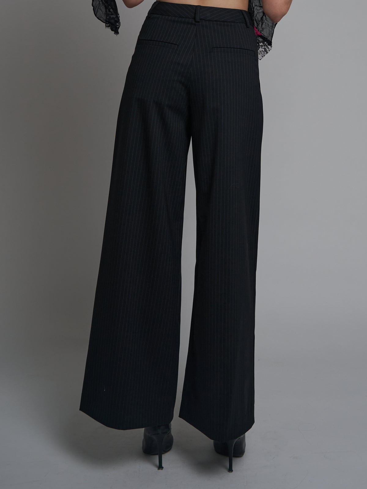 Baggy Baggy Men's Pant - Black Pinstripe