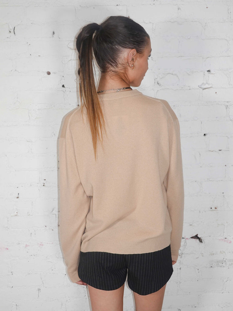 Camel Cashmere Cardigan