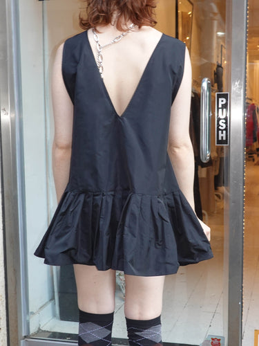 Cloud Mini Dress - Black Taffeta