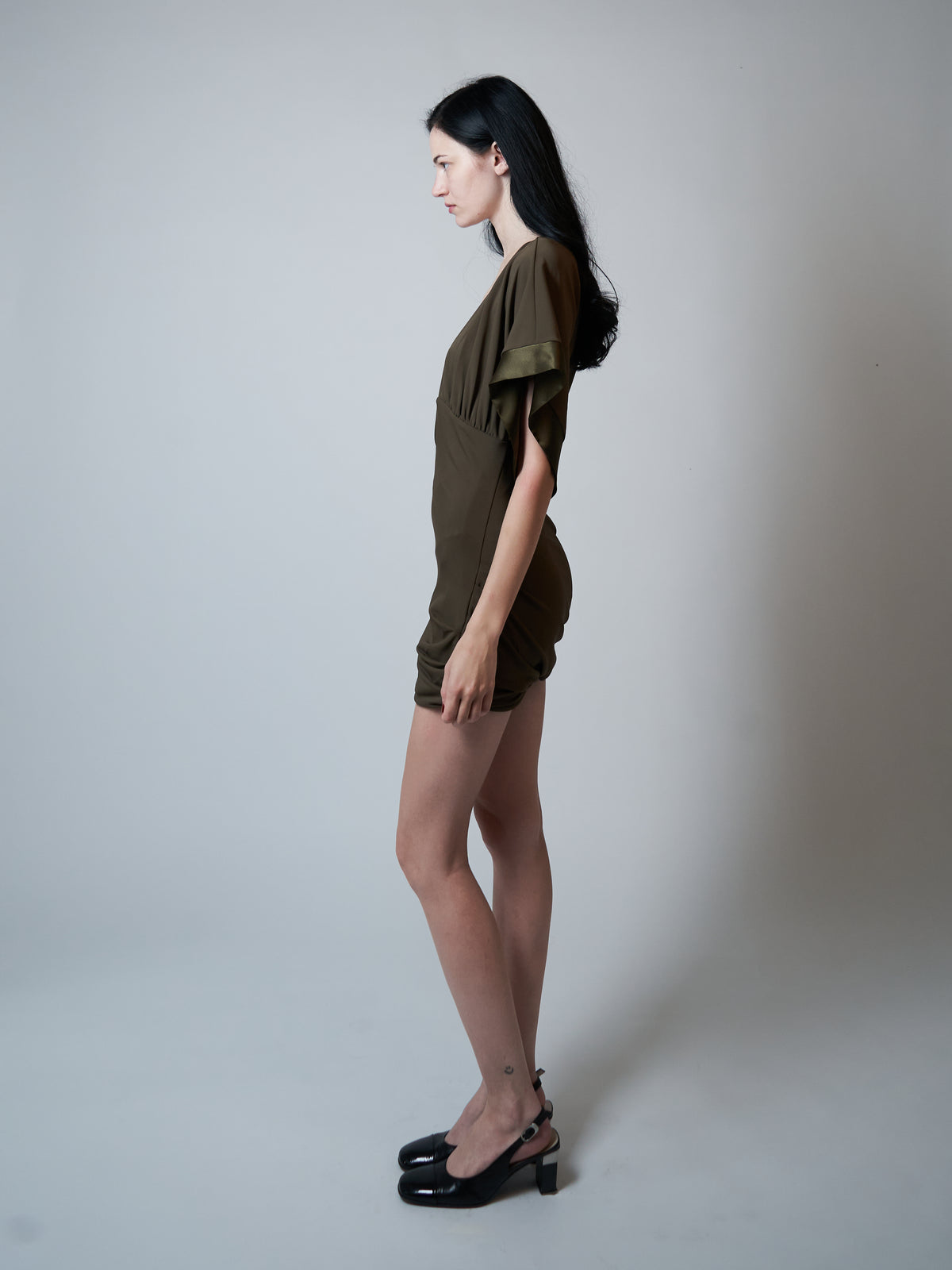 Ava Mini Dress - Olive