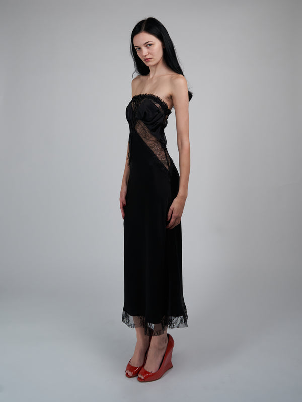 Fleur Tube Slip - Black