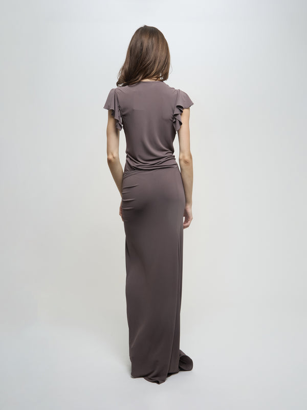 Greta Gown - Taupe
