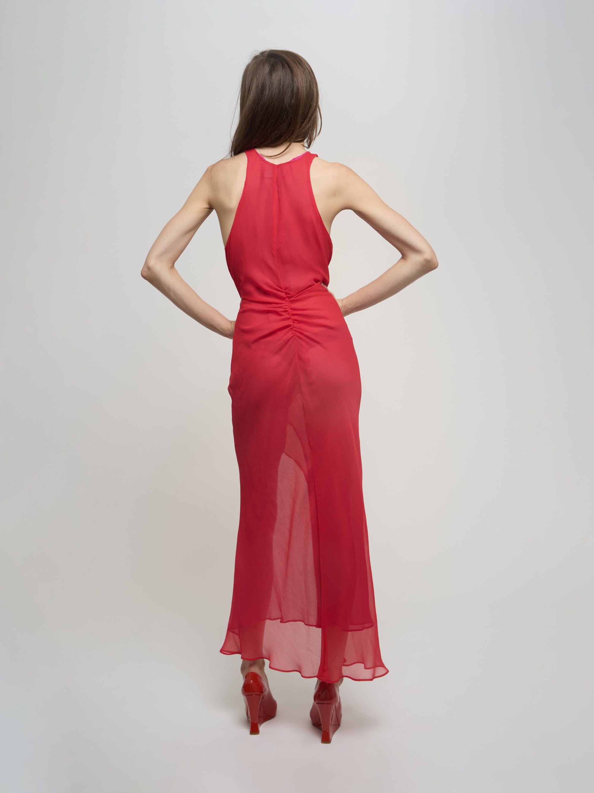 Knot Dress - Red