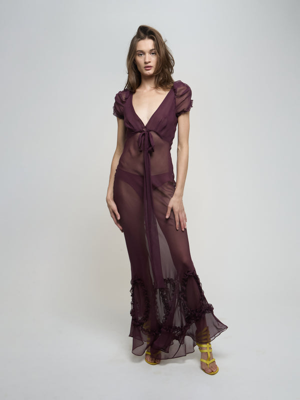 Romantic Dress - Plum