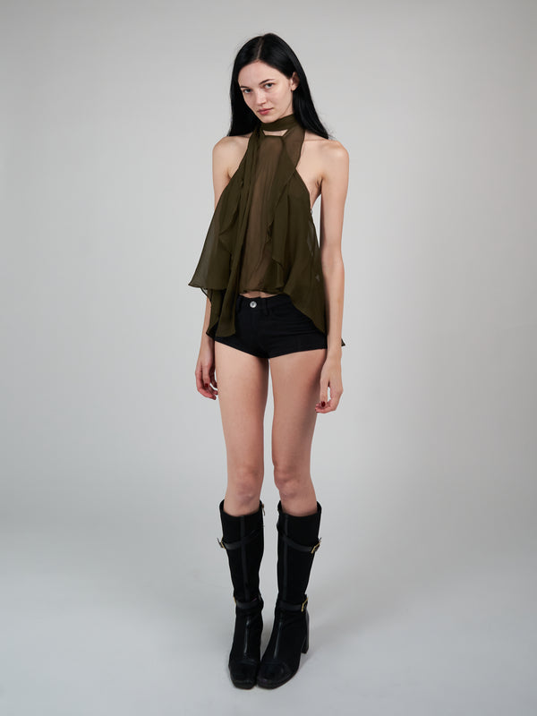 Flutter Top - Olive