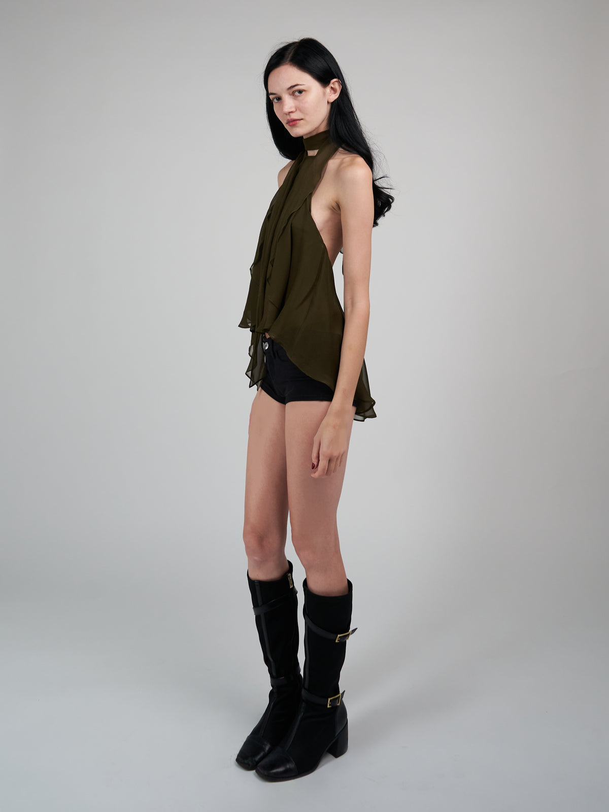 Flutter Top - Olive