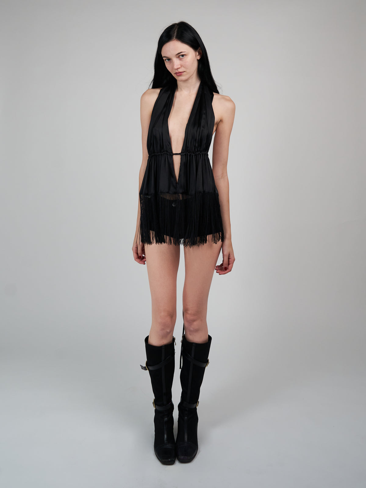 Scarf Top - Black