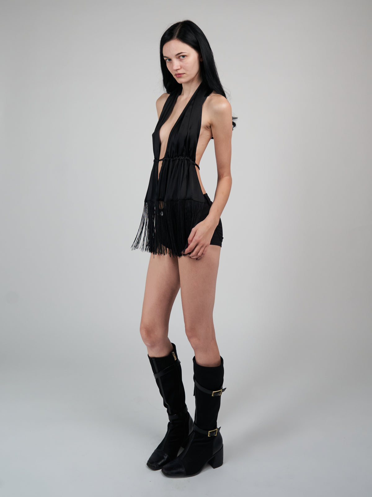 Scarf Top - Black