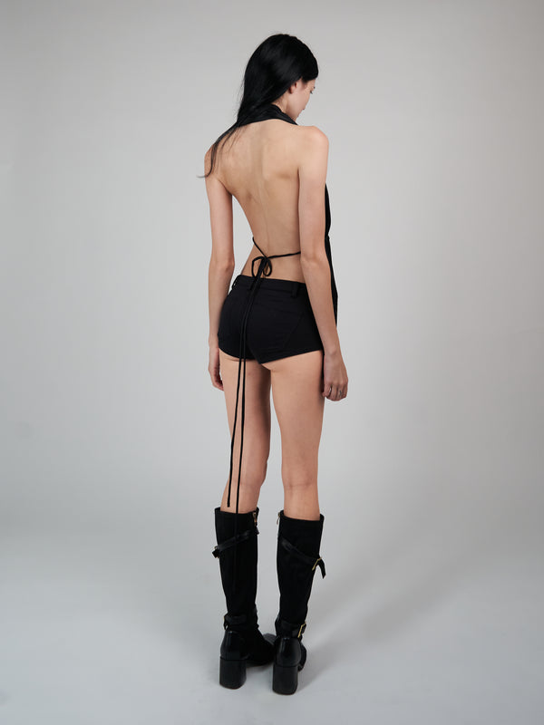 Scarf Top - Black
