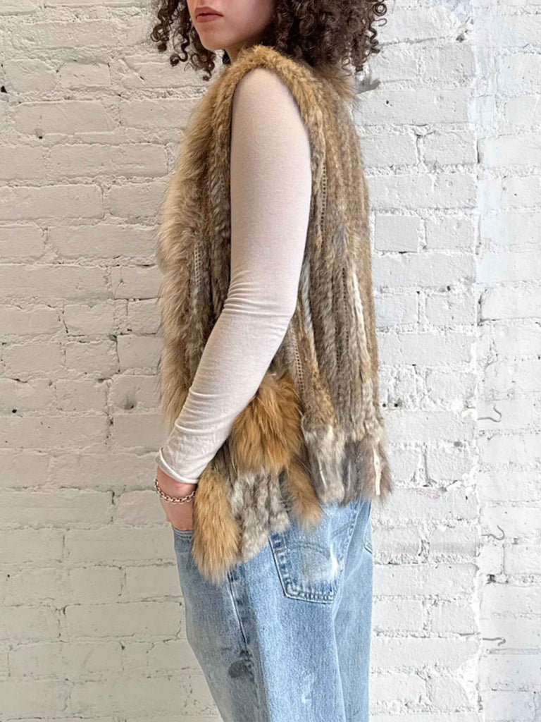 Earth Fur Vest