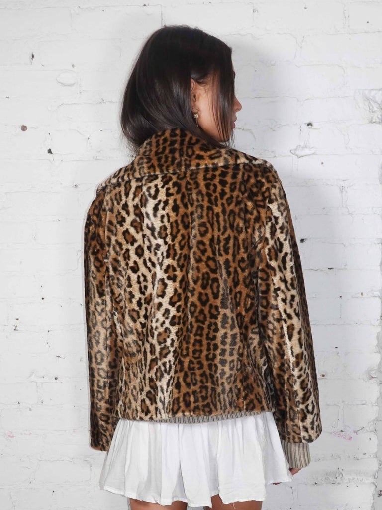 Faux Cheetah Coat