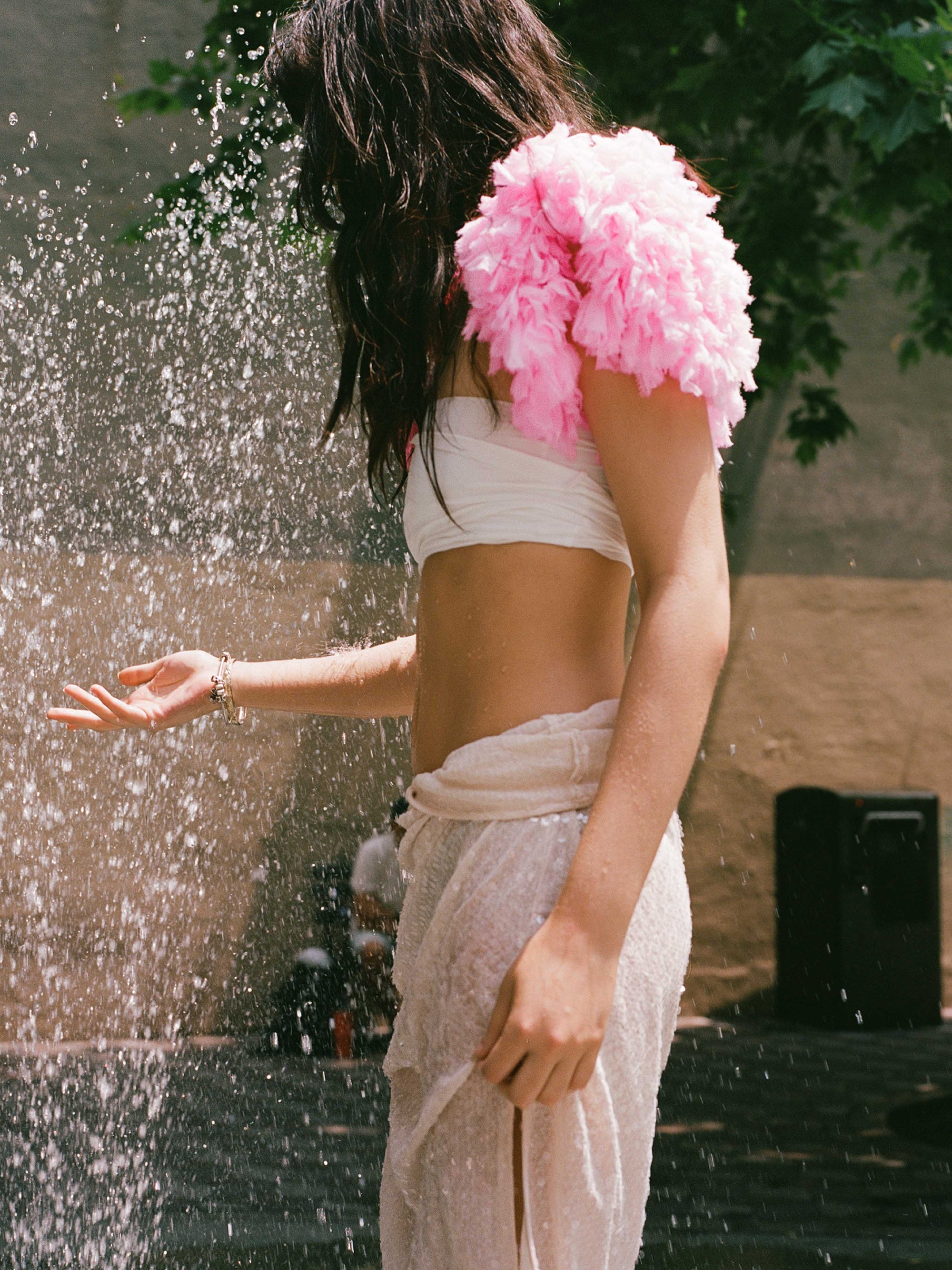 Feather Bolero - Pink