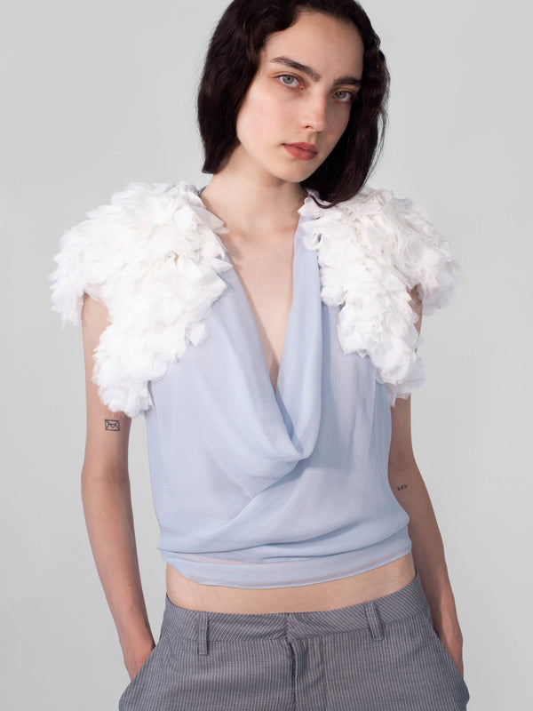 Feather Bolero - White